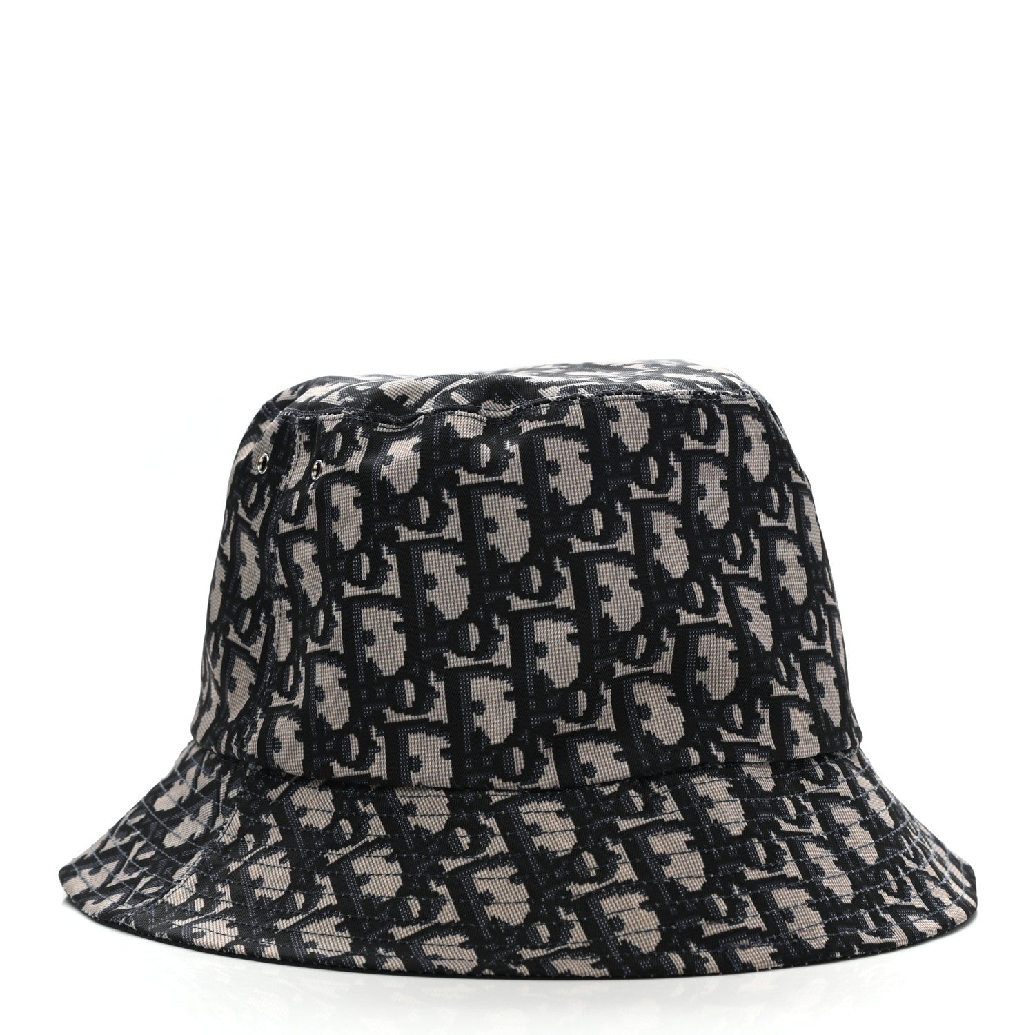 Christian Dior Oblique Reversible Teddy-D Brim Bucket Hat 57 Blue