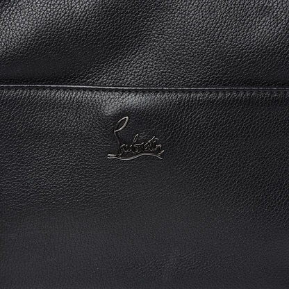 Christian Louboutin Calfskin Spikes Shoulder Bag Black 11 of 13