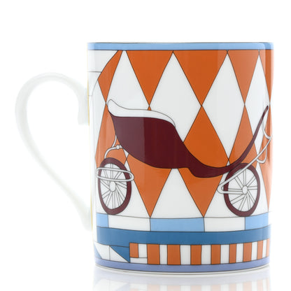 Hermes Porcelain Promenade Au Faubourg Mug 3 of 8