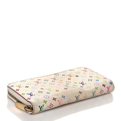Louis Vuitton Monogram Multicolor Zippy Wallet White Litchi 4 of 14