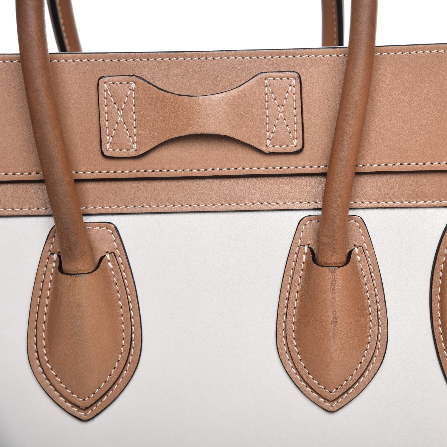 Celine Suede Calfskin Suede Micro Tri-Color Luggage Nude 11 of 13