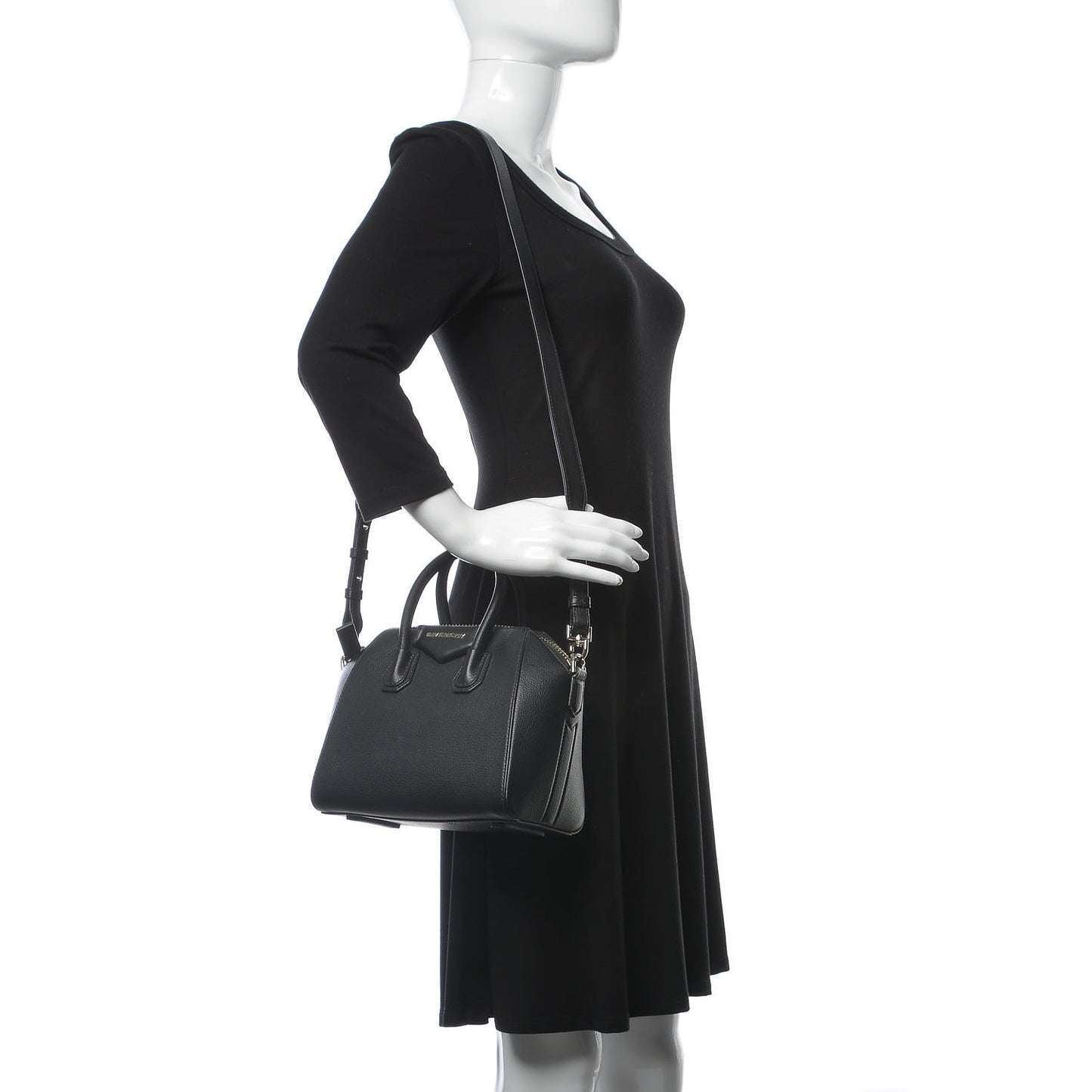 Sugar Goatskin Mini Antigona Black