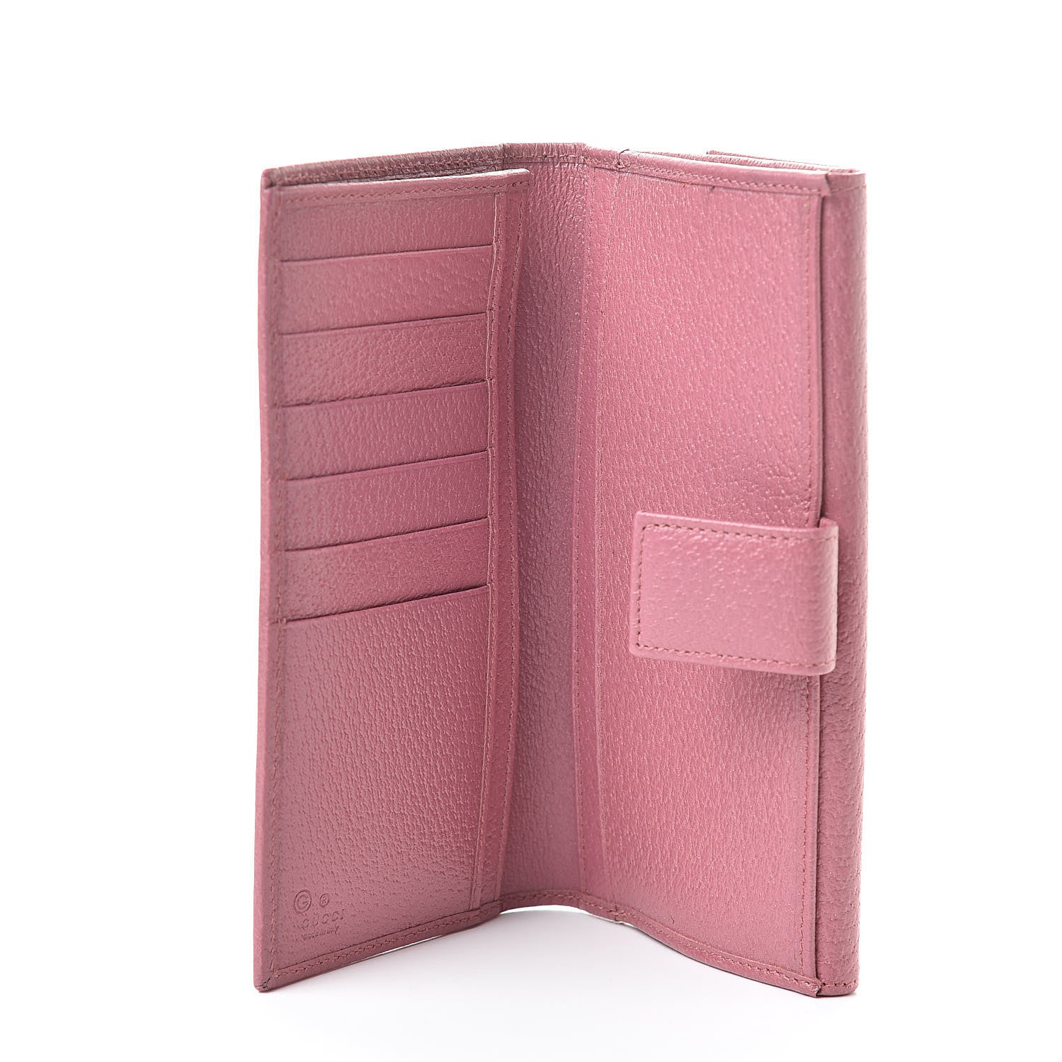 Gucci Calfskin Continental Wallet Pink 6 of 10