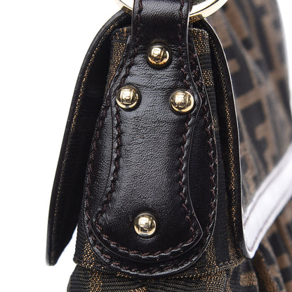 Fendi Zucca Small Chef Shoulder Bag Tobacco 10 of 13