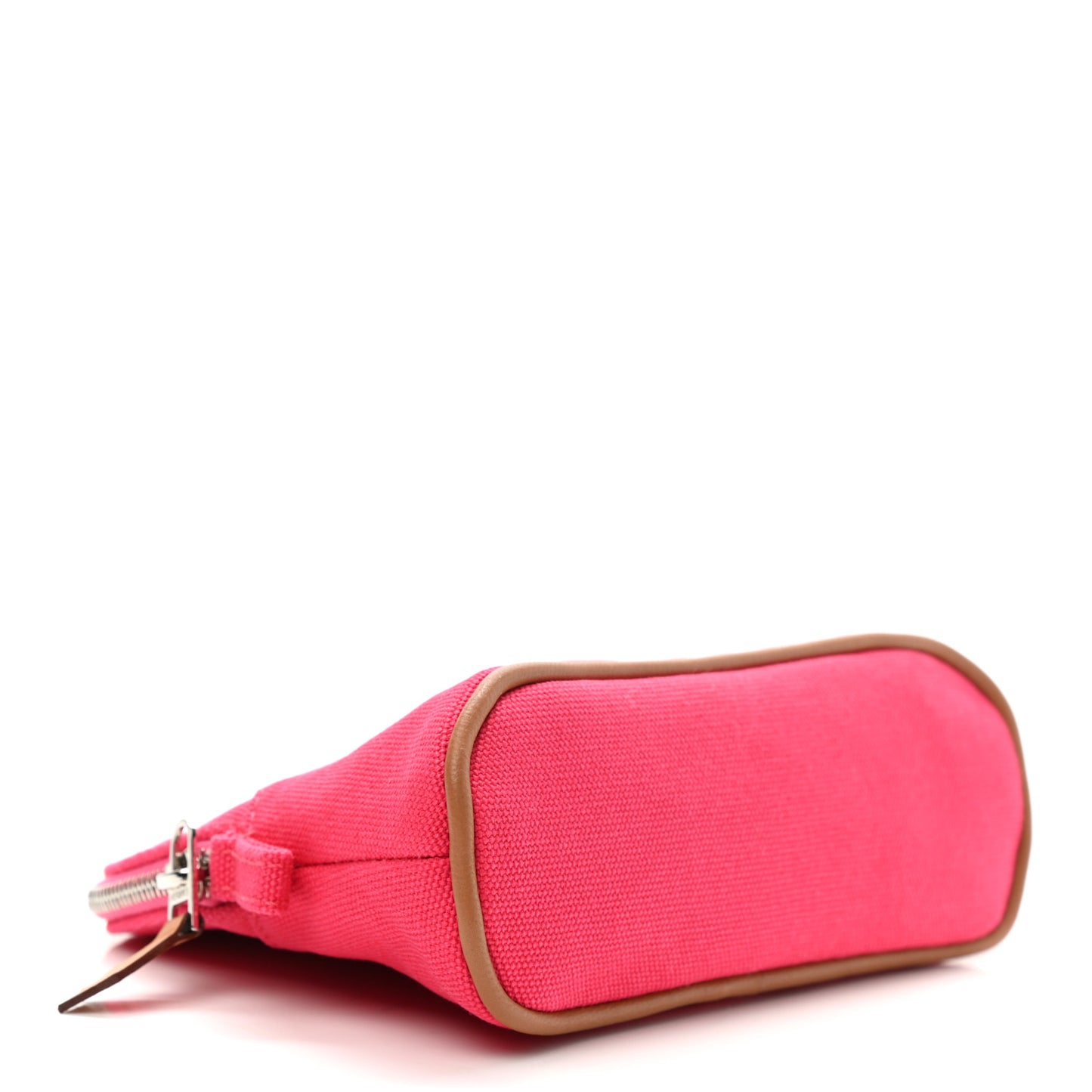 Cotton Canvas Mini Mini Bolide Travel Cosmetic Pouch Hibiscus