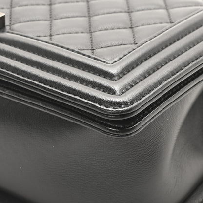 Chanel Lambskin Quilted Medium Boy Flap Black 10 of 10