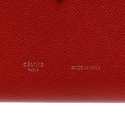 Celine Grained Calfskin Large Multifunction Strap Wallet Pop Red 7 of 11