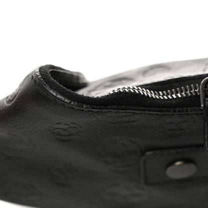 Alexander McQueen Calfskin Skull Embossed De Manta Clutch Black 9 of 10