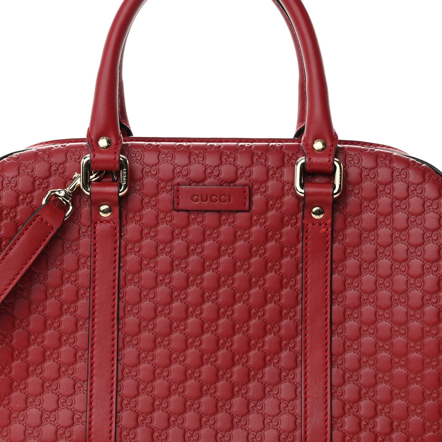 Soft Microguccissima Medium Crossbody Bag Rosso