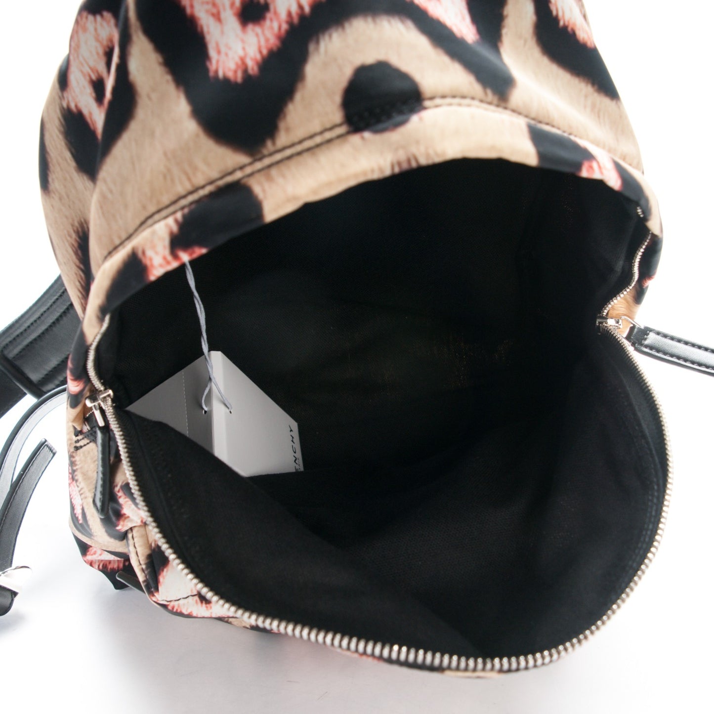 Nylon Calfskin Jaguar Print Mini Backpack