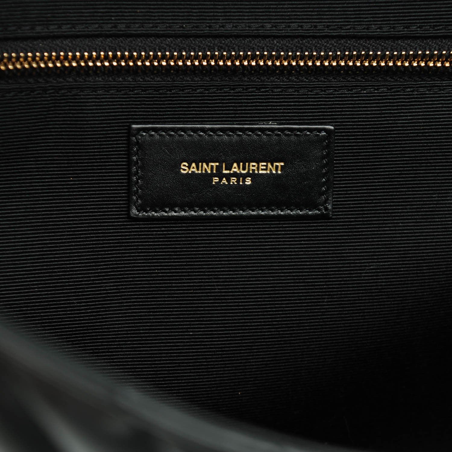 Saint Laurent Smooth Calfskin Matelasse Large Classic Monogram Satchel Black 7 of 8