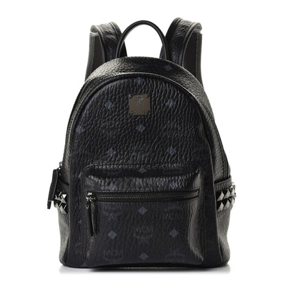 MCM Visetos Side Stud Mini Stark Backpack Black 1 of 5