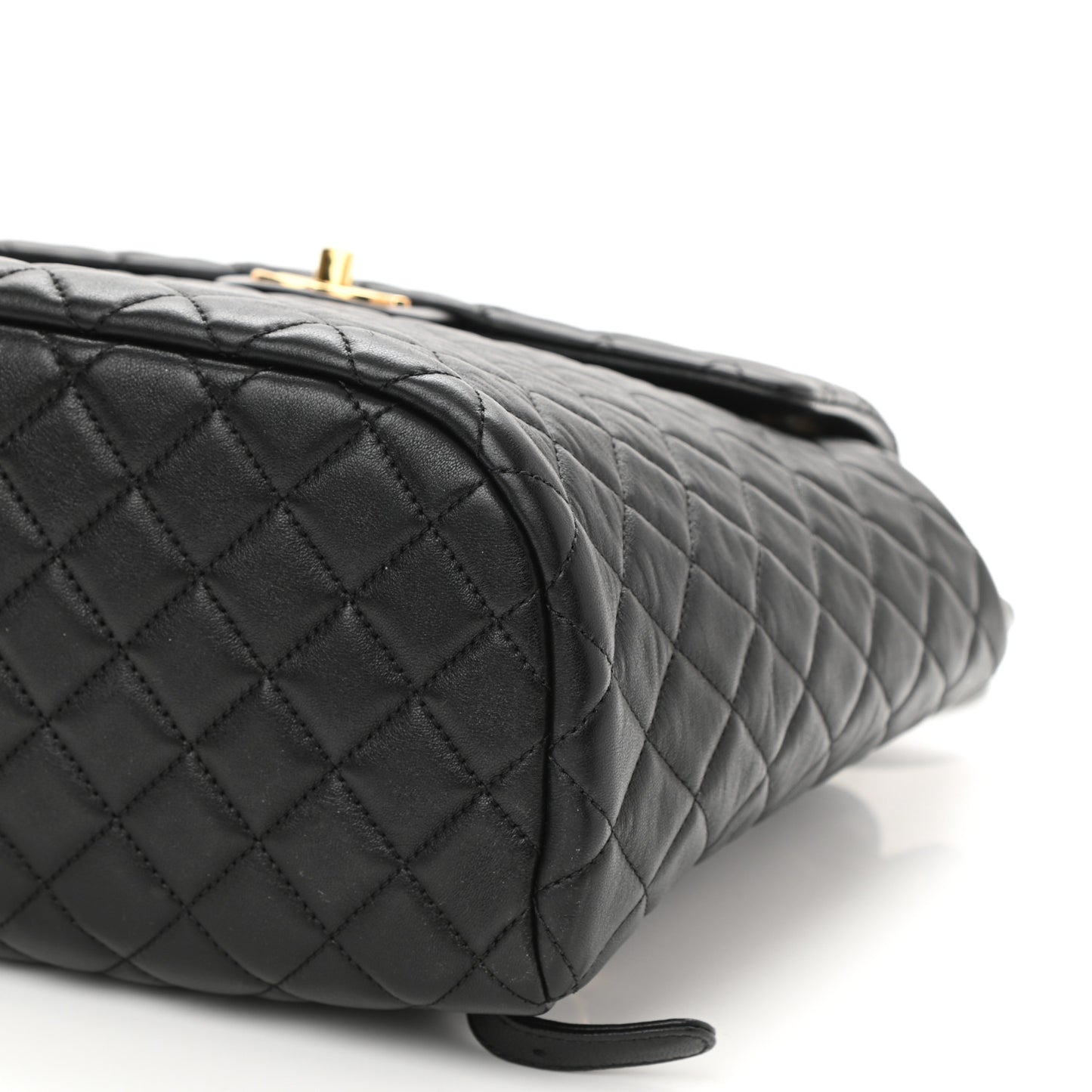 Lambskin Quilted Large Urban Spirit Backpack Black
