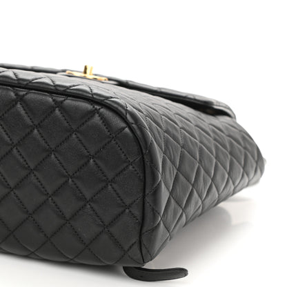 Chanel Lambskin Quilted Large Urban Spirit Backpack Black 10 of 10