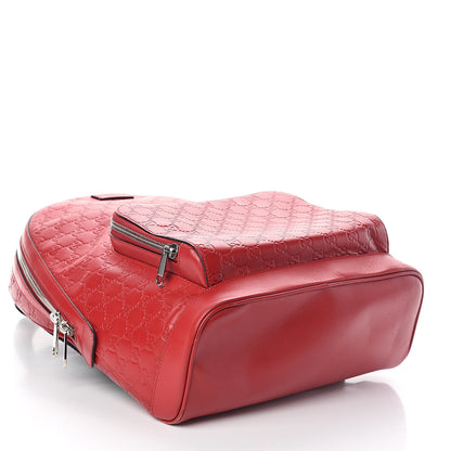 Gucci Guccissima Signature Day Backpack Hibiscus Red 4 of 9
