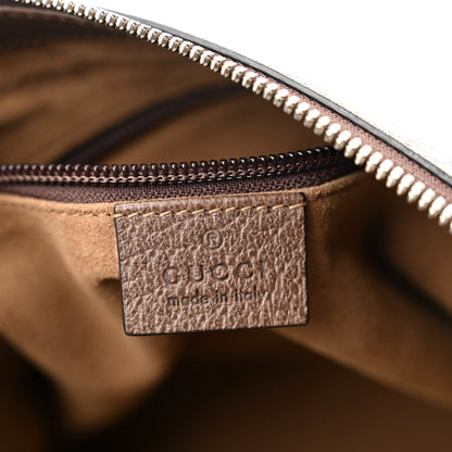 Gucci GG Supreme Monogram Tian Web Medium Flat Messenger Beige Multicolor New Acero 7 of 11