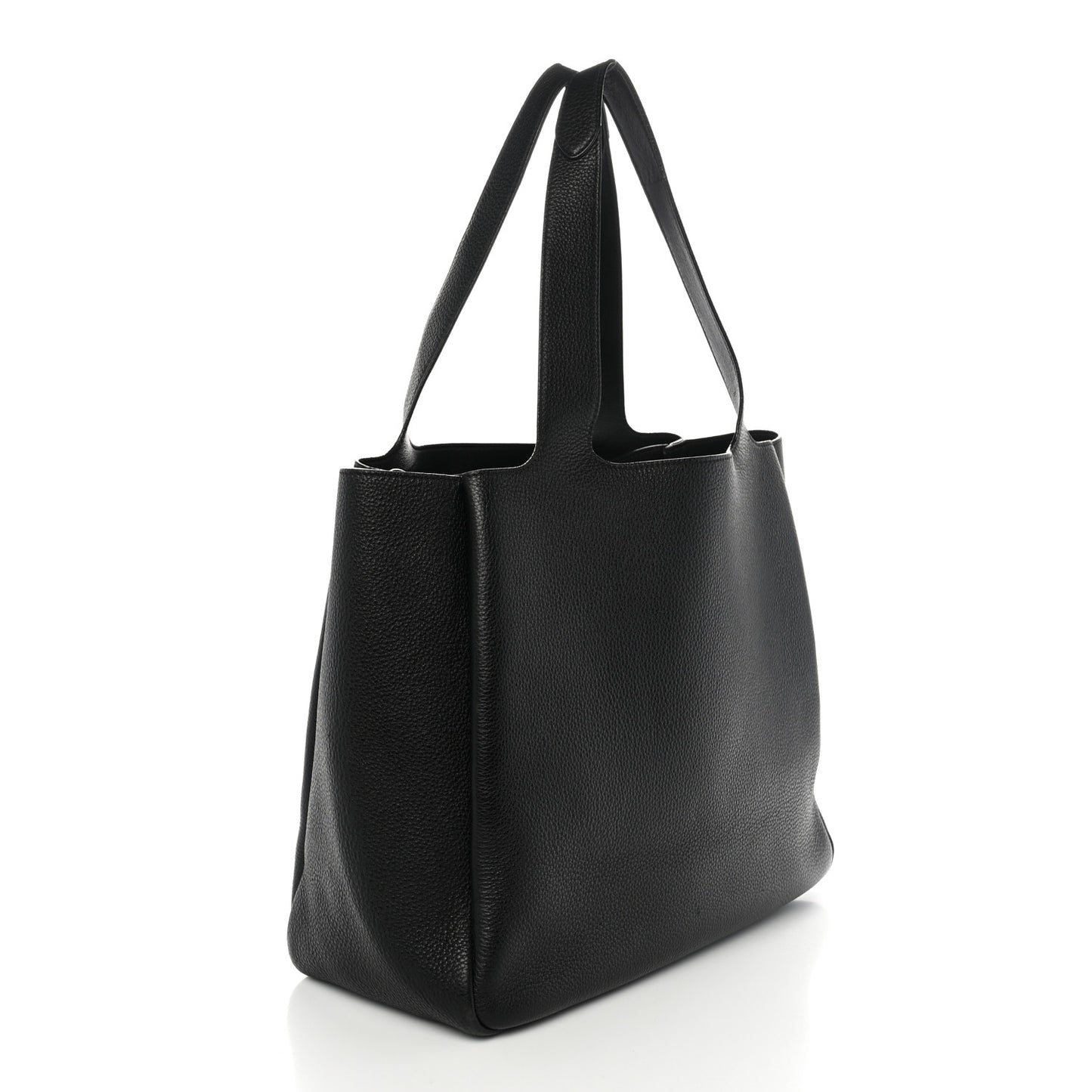 Vitello Daino Soft Medium Dynamique Tote Black