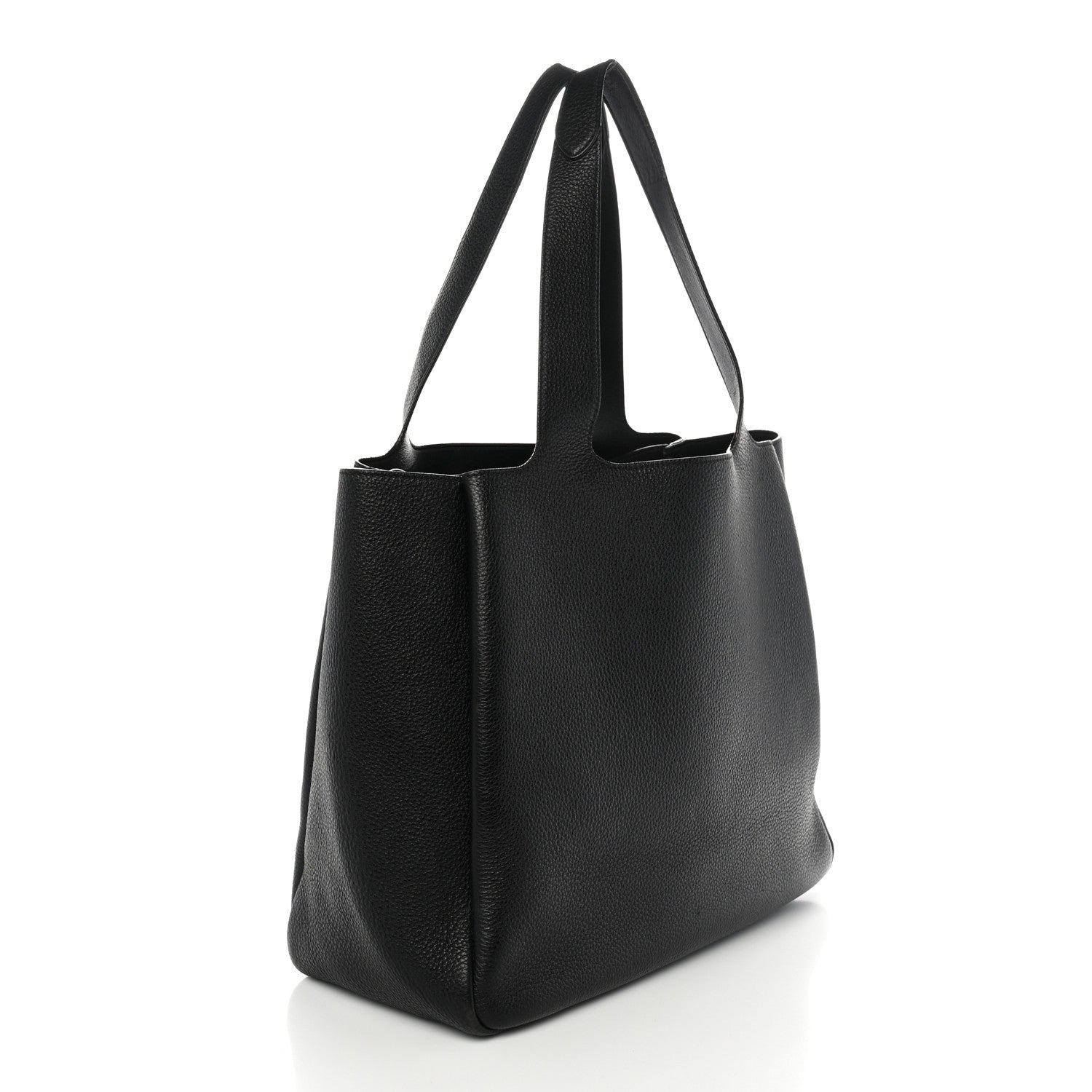 Prada Vitello Daino Soft Medium Dynamique Tote Black 3 of 10