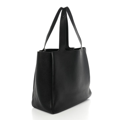 Prada Vitello Daino Soft Medium Dynamique Tote Black 3 of 10