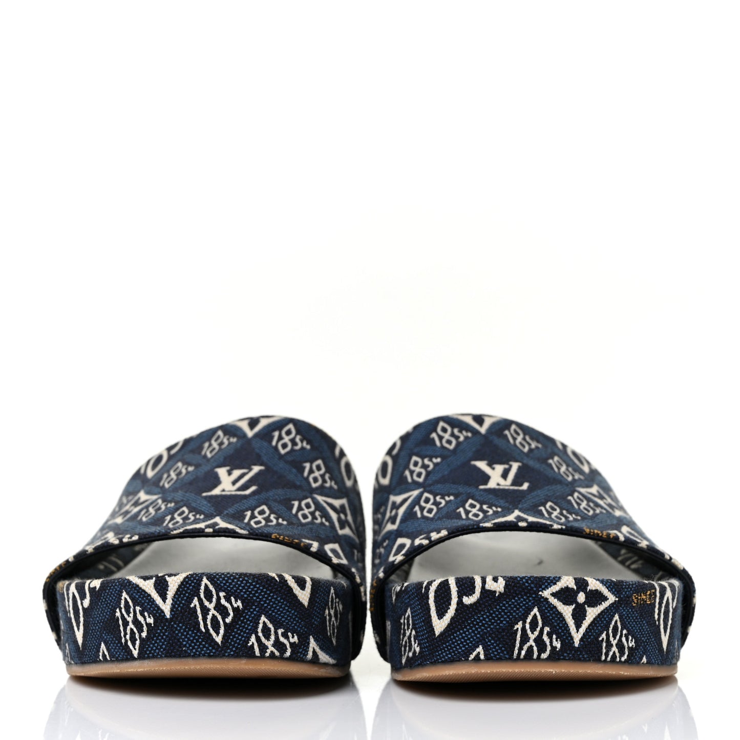 Jacquard Since 1854 Flatform Sandals 36 Blue