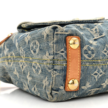 Louis Vuitton Monogram Denim Baggy PM Blue 8 of 10