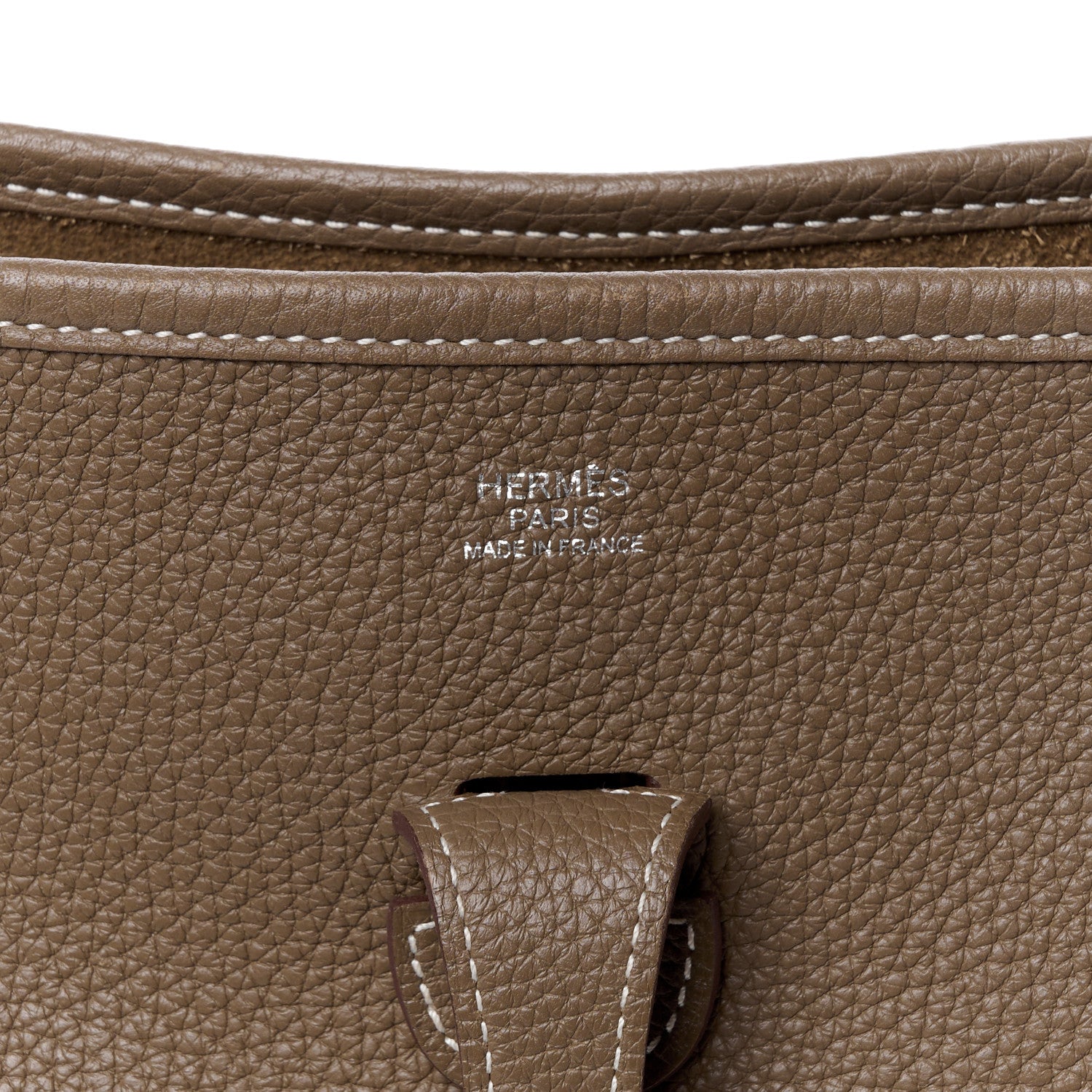 Hermes Taurillon Clemence Evelyne III PM Etoupe 6 of 12