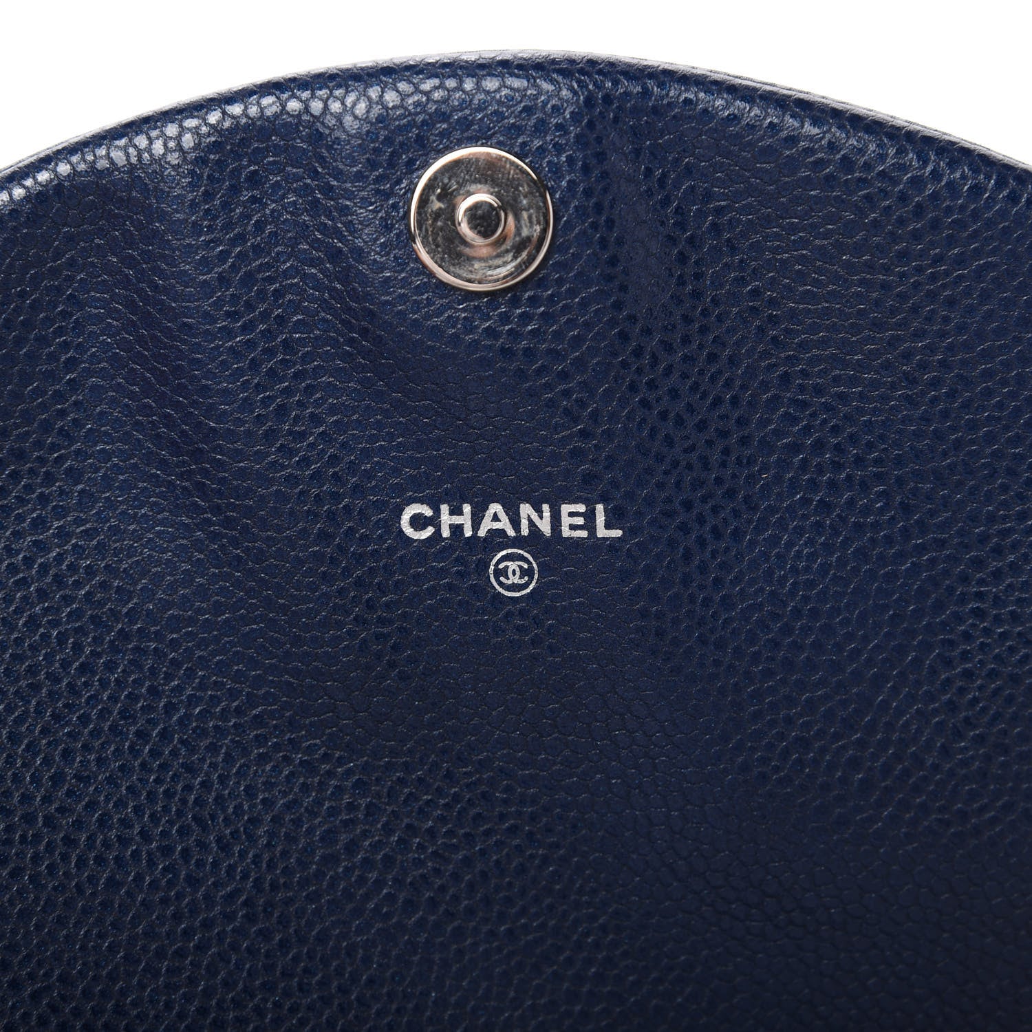 Chanel Caviar Half Moon Wallet On Chain WOC Navy 8 of 11