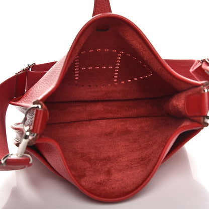 Hermes Taurillon Clemence Evelyne III PM Rouge Garance 5 of 8