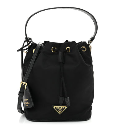 Prada Re-Nylon Saffiano Mini Re-Edition 1978 Bucket Bag Black 1 of 10
