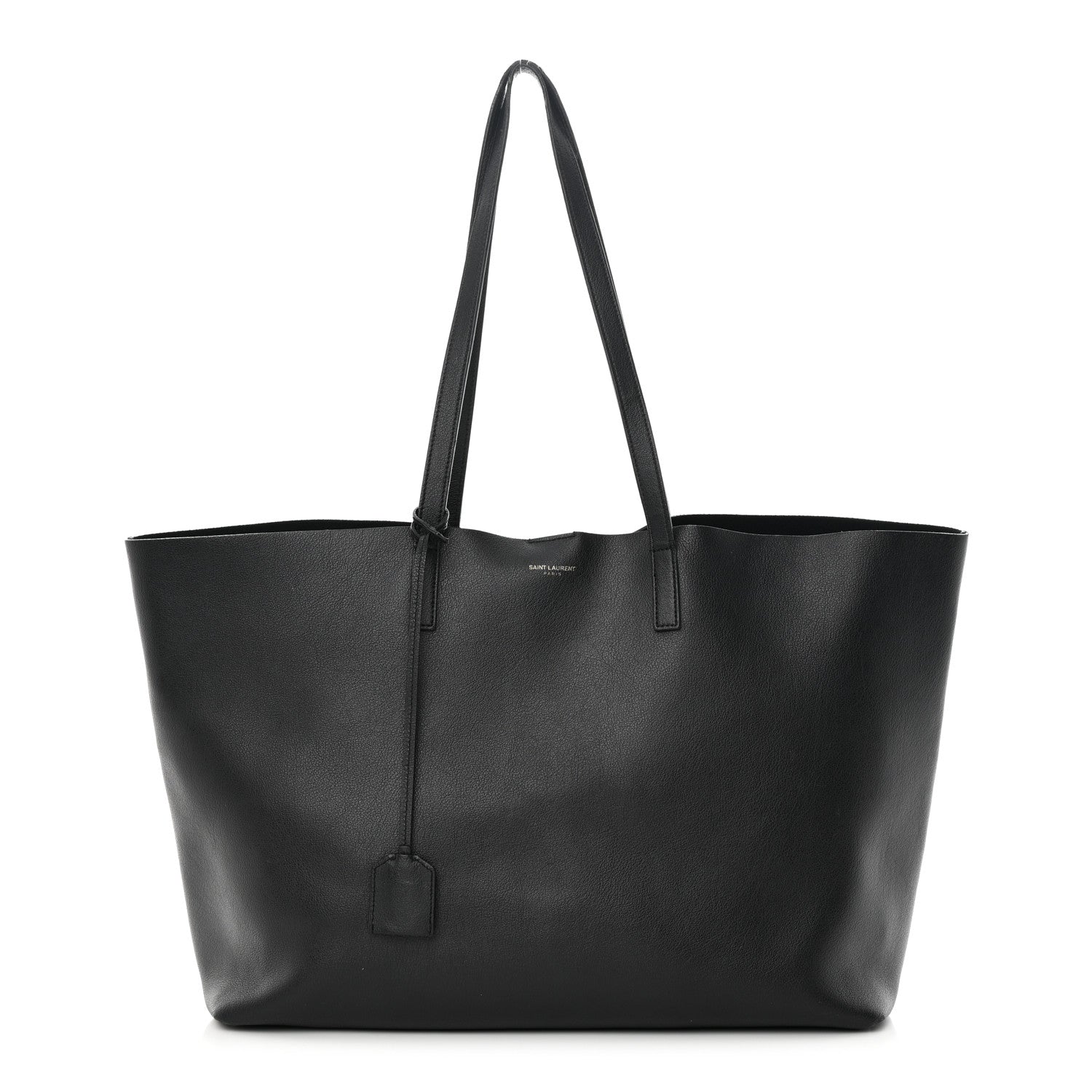 Saint Laurent Calfskin Large Shopping Tote Black 3 of 20