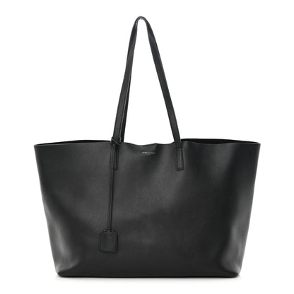 Saint Laurent Calfskin Large Shopping Tote Black 3 of 20