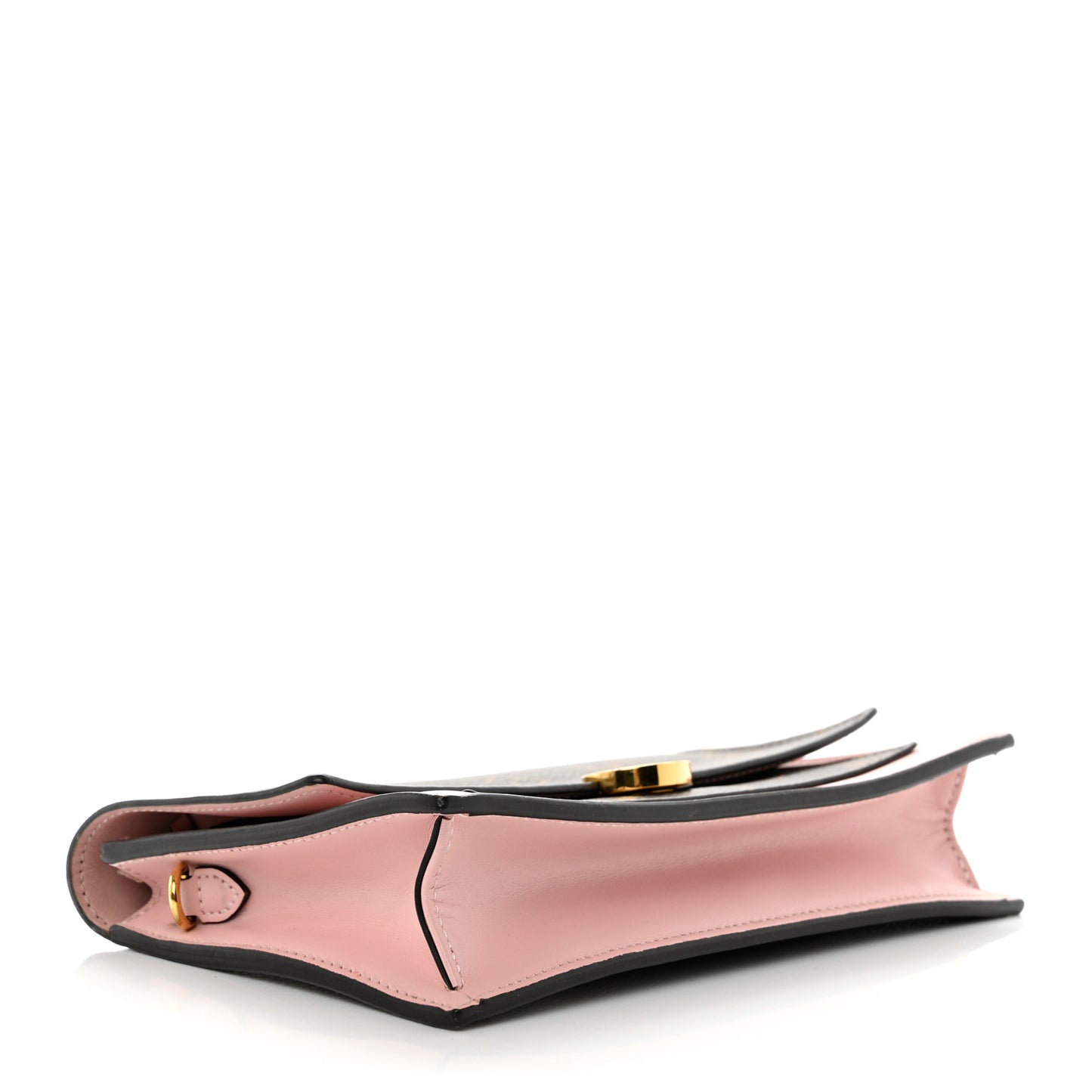 Monogram Flore Chain Wallet Rose Ballerine