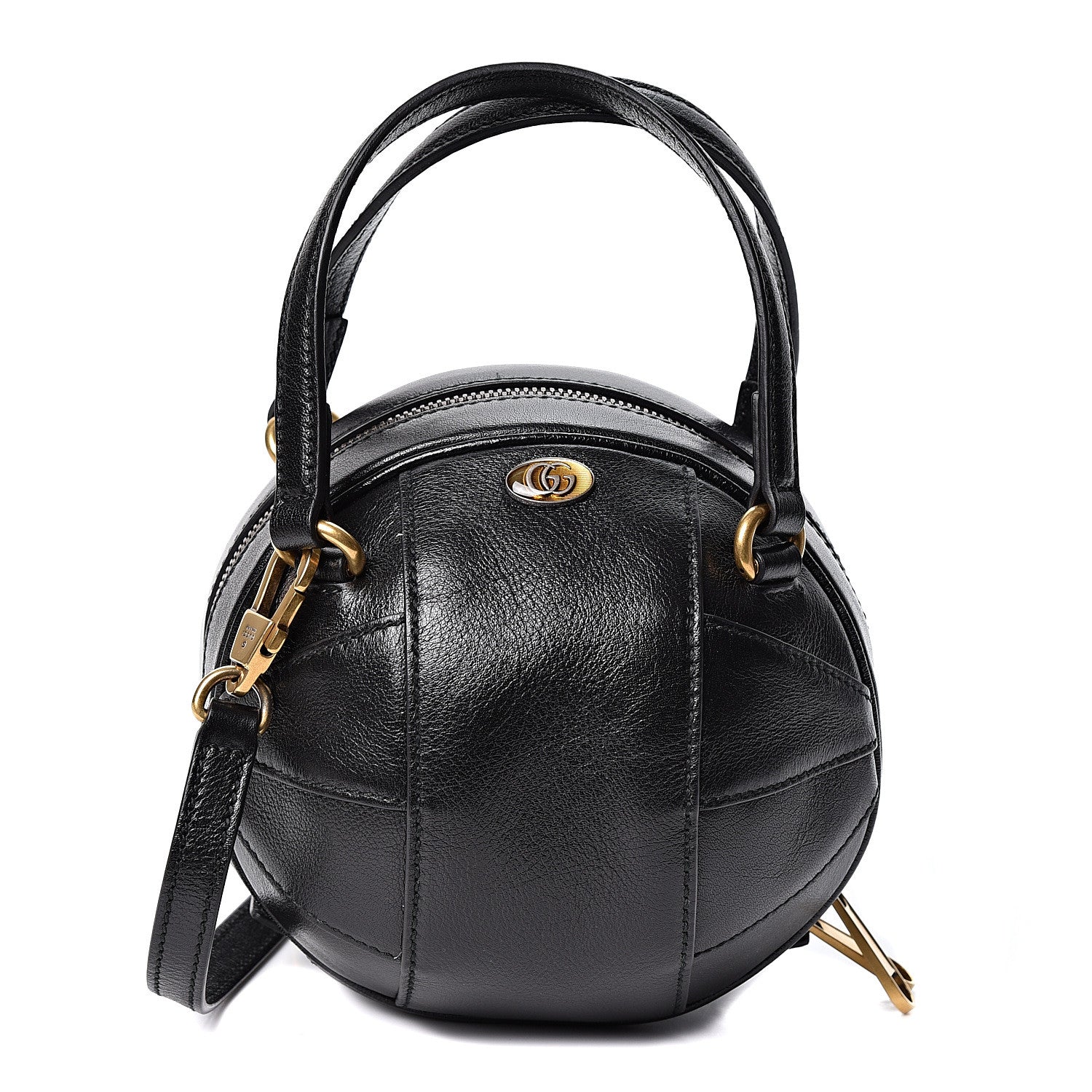 Gucci Piuma Lux Energy Mini Tifosa Basketball Shaped Shoulder Bag Black 1 of 9