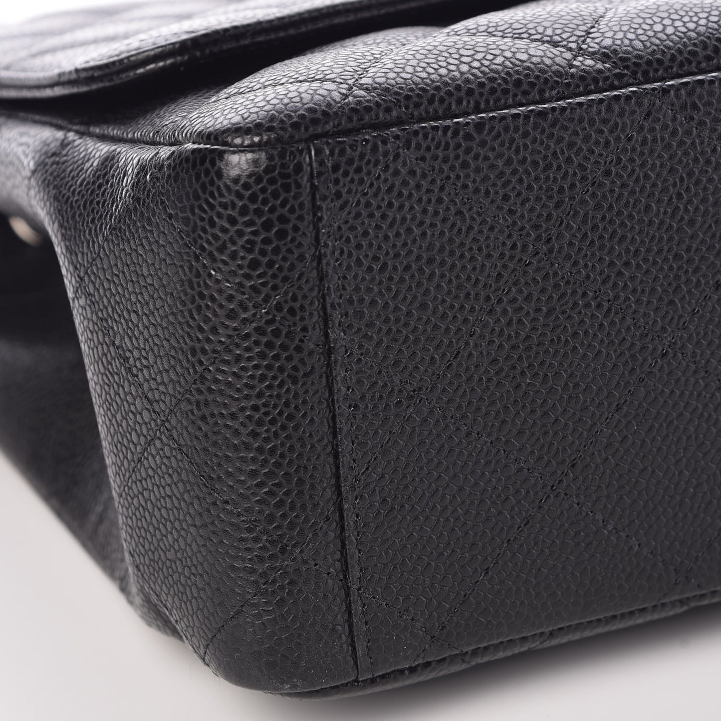 Caviar Quilted Maxi Single Flap Black