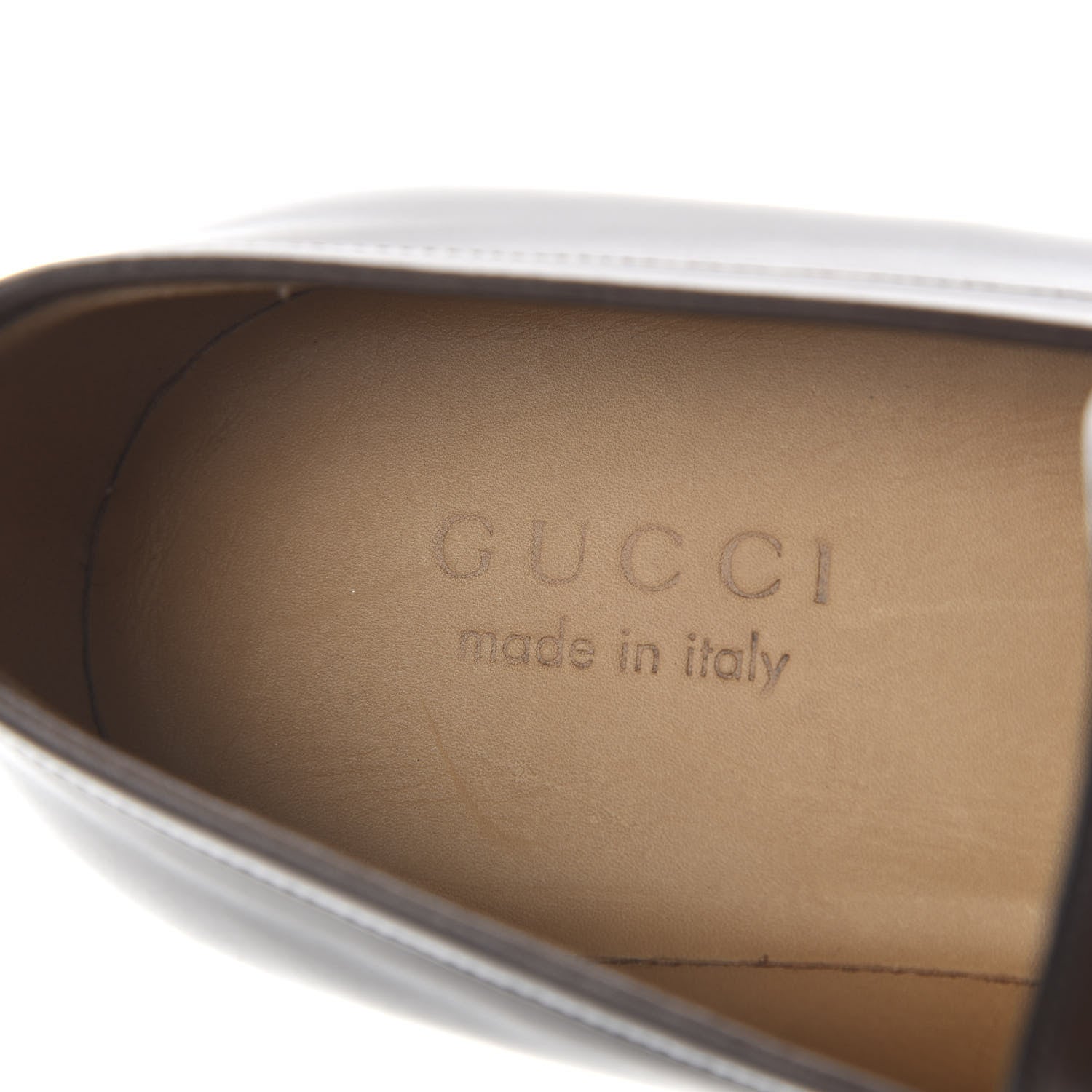 Gucci Spirit Calfskin Mens Broadwick Loafers 9 Cocoa 7 of 9