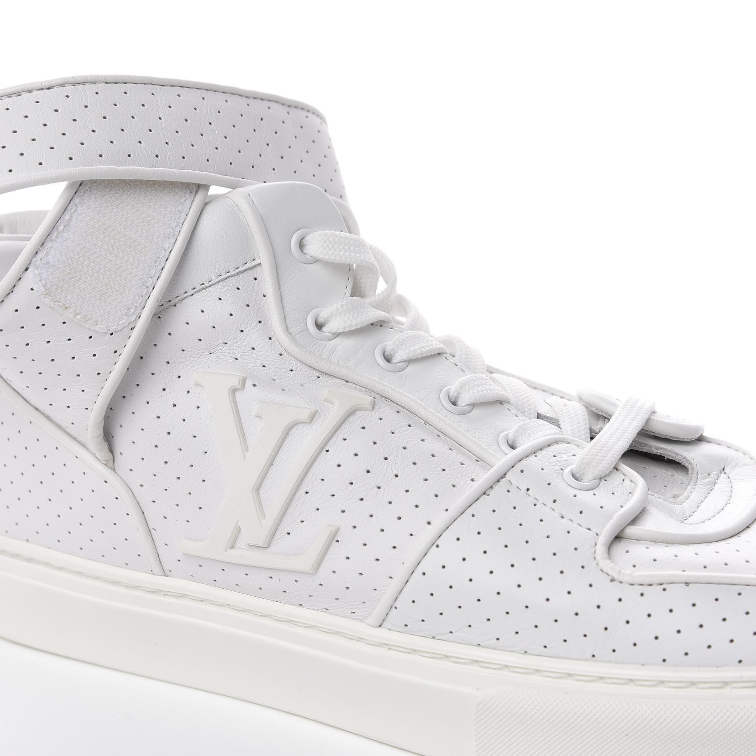 Louis Vuitton Calfskin Perforated Acapulco Sneakers 8 White 11 of 13