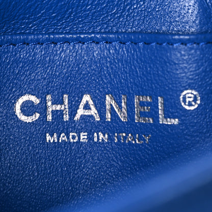 Chanel Caviar Quilted Mini Rectangular Flap Blue 6 of 10