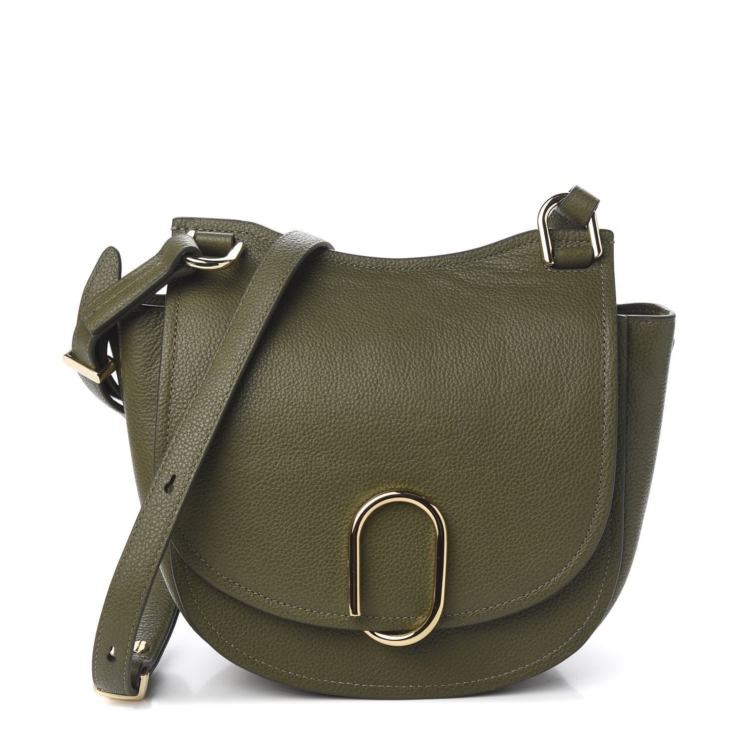 3.1 Phillip Lim 3.1 Calfskin Alix Hunter Crossbody Bag Military Green 1 of 8