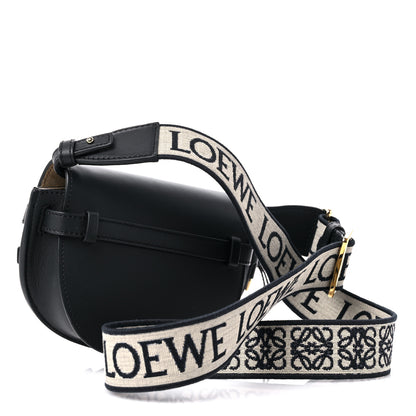 Loewe Calfskin Jacquard Mini Gate Dual Bag Black 3 of 8