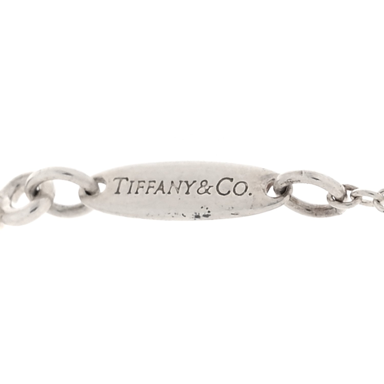Tiffany Sterling Silver Elsa Peretti Letter A Pendant Necklace 7 of 7