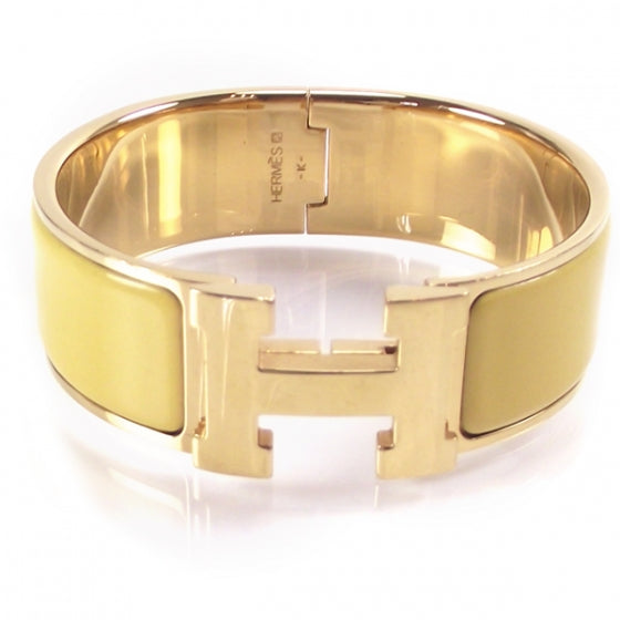 Enamel H Bracelet Yellow