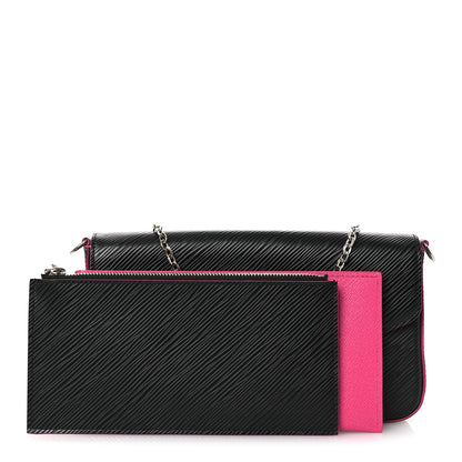 Louis Vuitton Epi Pochette Felicie Black Hot Pink 3 of 11