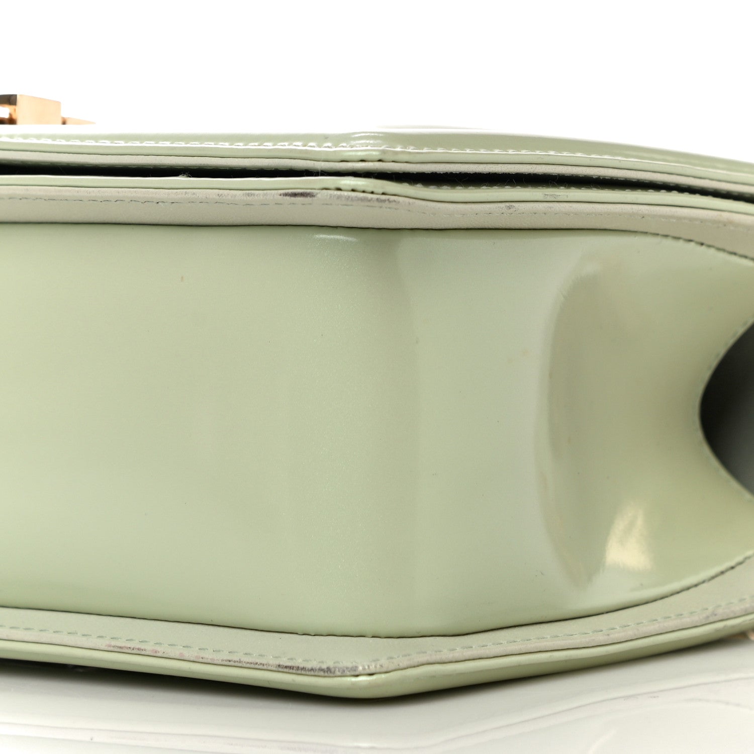 Chanel Patent Calfskin Quilted Medium Boy Flap Light Green 10 of 14
