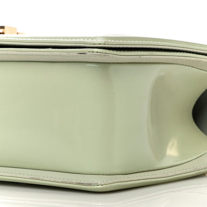 Chanel Patent Calfskin Quilted Medium Boy Flap Light Green 10 of 14