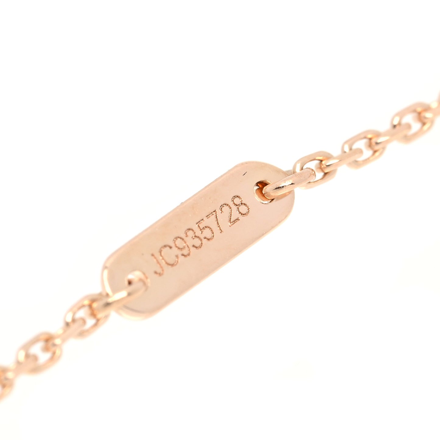 18K Rose Gold Carnelian Sweet Alhambra Pendant Necklace