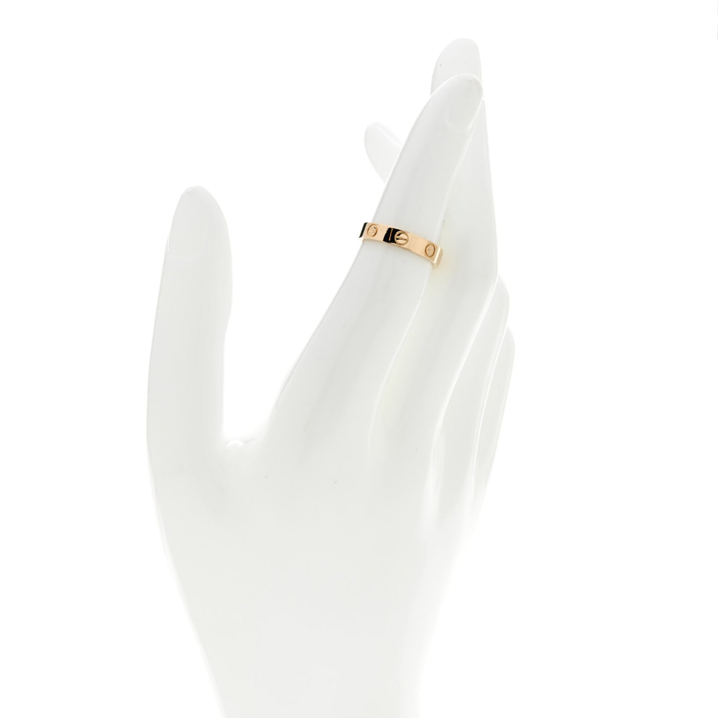 18K Yellow Gold 3.5mm LOVE Wedding Band Ring 49 5