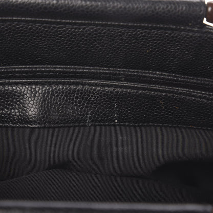 Chanel Caviar Wood Handle Handbag Black 8 of 12