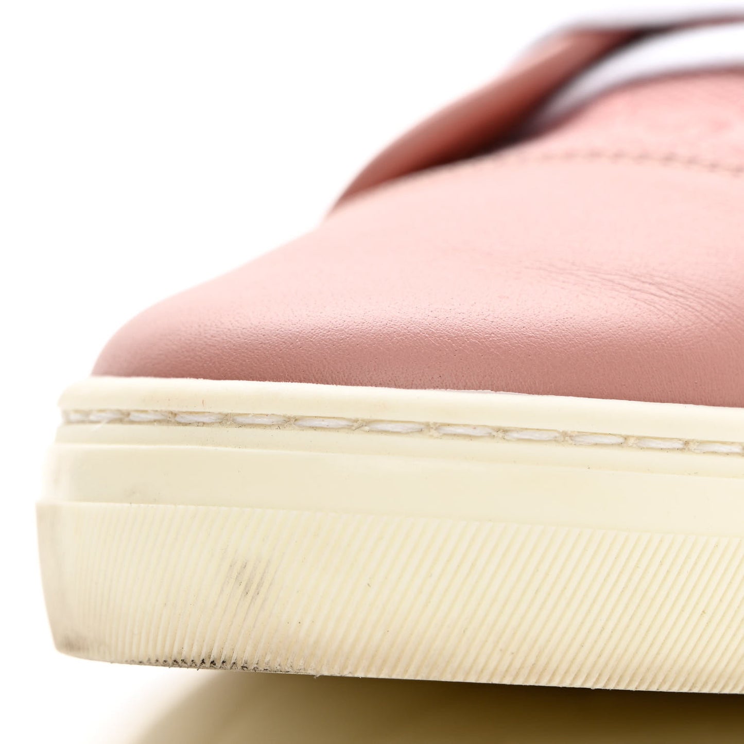 GG Monogram Calfskin Womens Low Top Sneakers 40 Pink Soft Pink