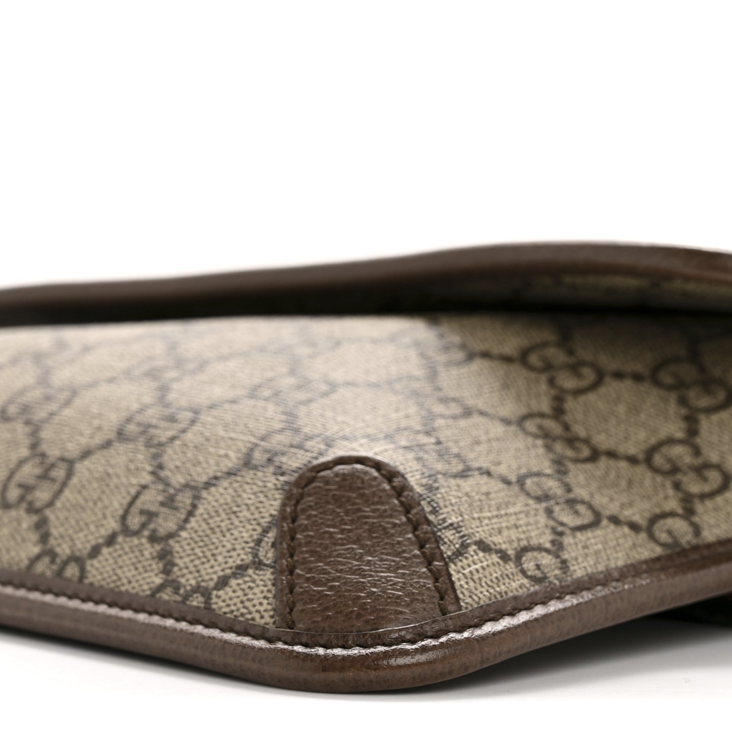 GG Supreme Monogram Neo Vintage Web Belt Bag Brown