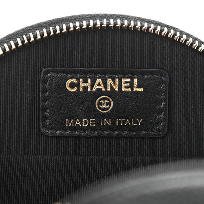 Chanel Caviar Quilted Round Handle With Care Vanity With Chain Black 8 of 12